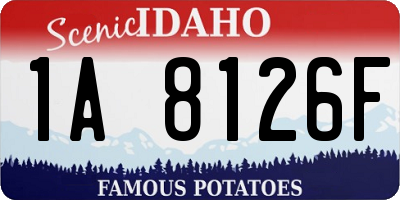 ID license plate 1A8126F