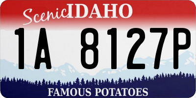 ID license plate 1A8127P