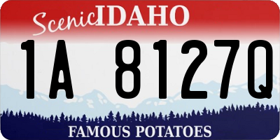 ID license plate 1A8127Q
