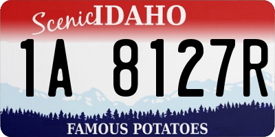 ID license plate 1A8127R