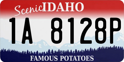 ID license plate 1A8128P