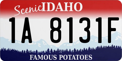 ID license plate 1A8131F