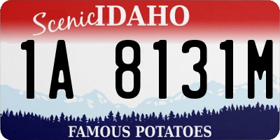 ID license plate 1A8131M