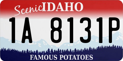 ID license plate 1A8131P