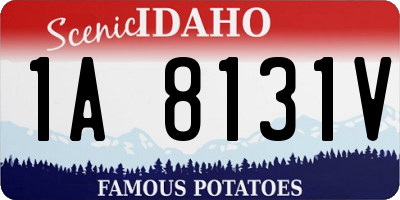 ID license plate 1A8131V