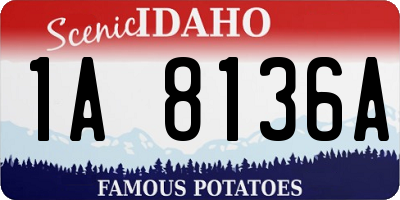 ID license plate 1A8136A