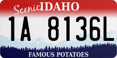 ID license plate 1A8136L