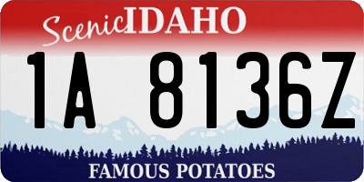 ID license plate 1A8136Z