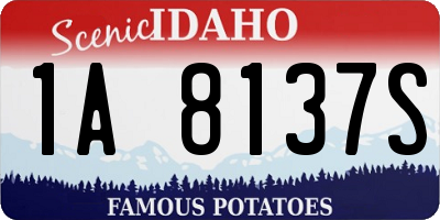 ID license plate 1A8137S