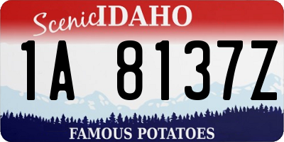 ID license plate 1A8137Z