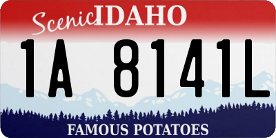 ID license plate 1A8141L