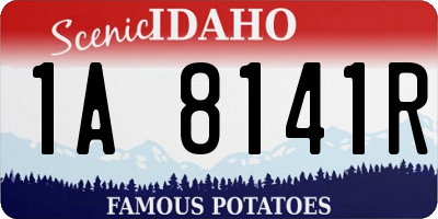 ID license plate 1A8141R