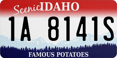 ID license plate 1A8141S