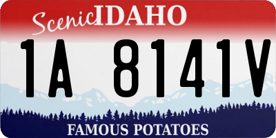 ID license plate 1A8141V