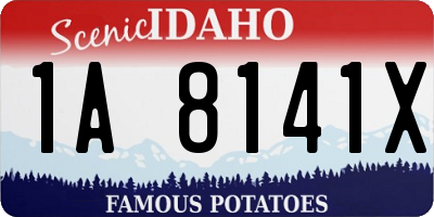 ID license plate 1A8141X