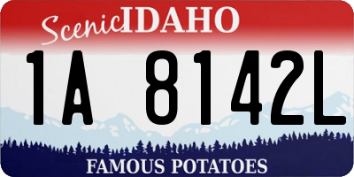 ID license plate 1A8142L