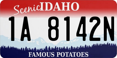 ID license plate 1A8142N