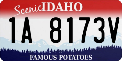 ID license plate 1A8173V