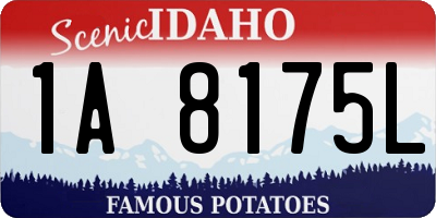 ID license plate 1A8175L