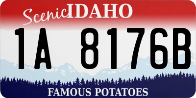 ID license plate 1A8176B