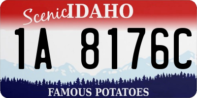 ID license plate 1A8176C