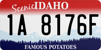 ID license plate 1A8176F