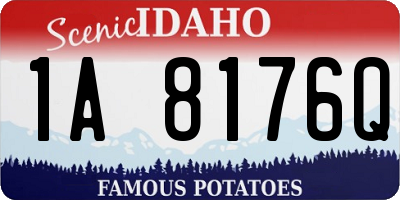 ID license plate 1A8176Q