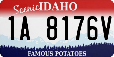 ID license plate 1A8176V