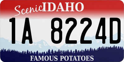 ID license plate 1A8224D