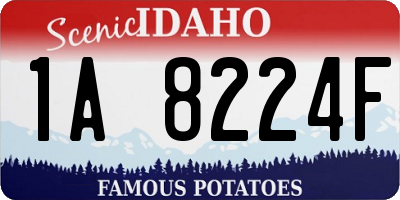 ID license plate 1A8224F