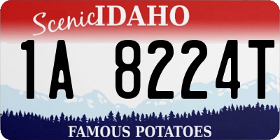 ID license plate 1A8224T