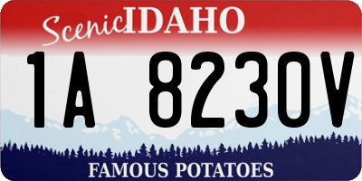 ID license plate 1A8230V