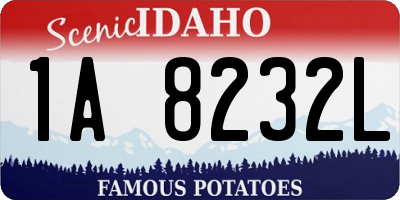 ID license plate 1A8232L