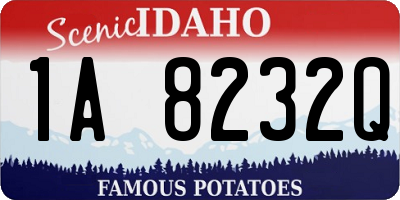 ID license plate 1A8232Q