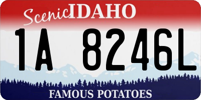 ID license plate 1A8246L