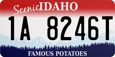 ID license plate 1A8246T