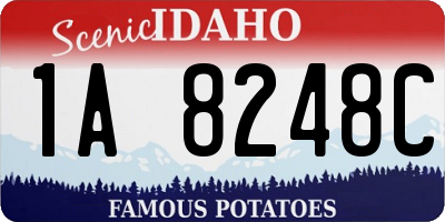 ID license plate 1A8248C