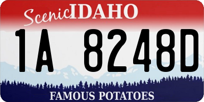 ID license plate 1A8248D