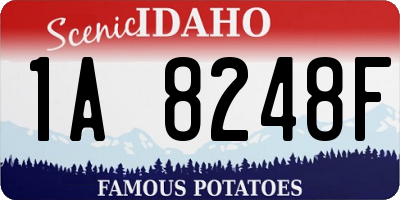ID license plate 1A8248F