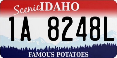 ID license plate 1A8248L