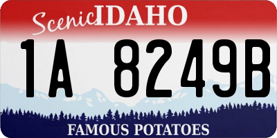 ID license plate 1A8249B
