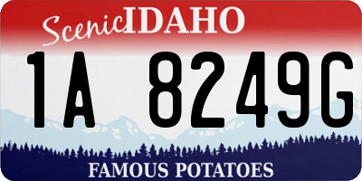 ID license plate 1A8249G