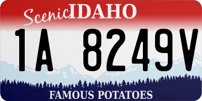 ID license plate 1A8249V