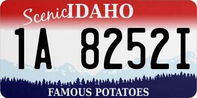 ID license plate 1A8252I