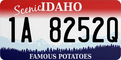 ID license plate 1A8252Q