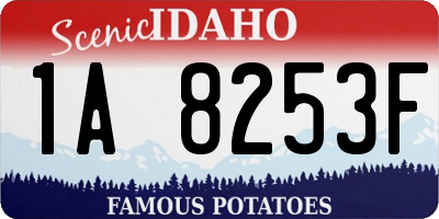 ID license plate 1A8253F