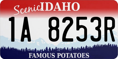 ID license plate 1A8253R
