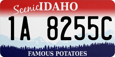 ID license plate 1A8255C
