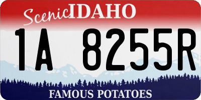 ID license plate 1A8255R