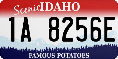 ID license plate 1A8256E